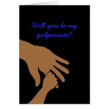 will you be my godparents in blue card ethnic
