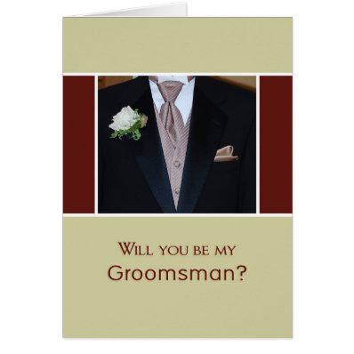 Will You Be My Groomsman? Card