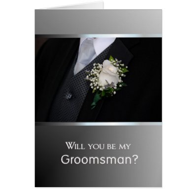 Will You Be My Groomsman? Card