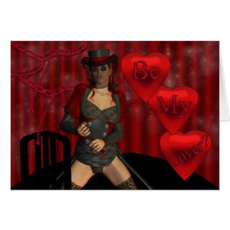Will you be my Lover valentine's day card sexy card