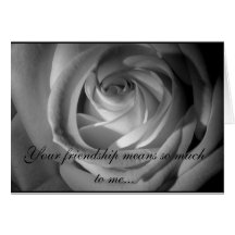 Will You Be My Maid of Honor BW Rose Card