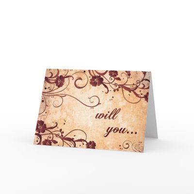 will you be my maid of honor? greeting card