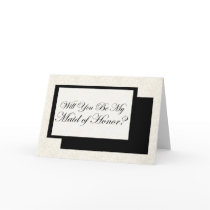 Will You be My Maid of Honor? cards