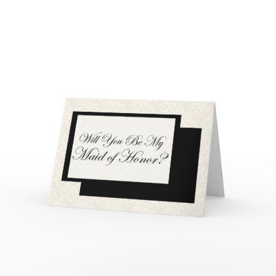 Will You be My Maid of Honor? Greeting Card