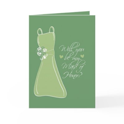 'Will you be my Maid of Honor?' Cards