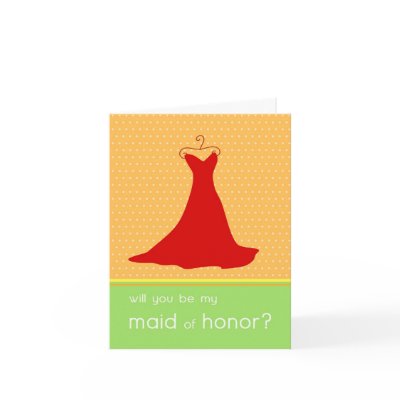 Will You Be My Maid of Honor? Greeting Card