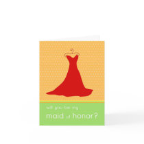 Will You Be My Maid of Honor? cards