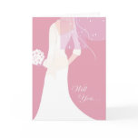 will you be my maid of honor? : elegant bride cards