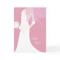 will you be my maid of honor? : elegant bride cards