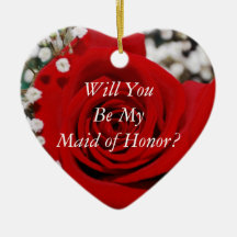 Will You Be My Maid Of Honor Ornament