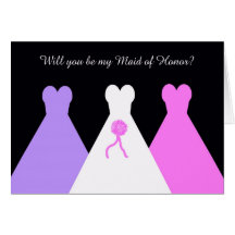 Will You Be My Maid of Honor Poem Card