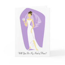 Will You Be My Maid of Honor? Wedding Invitations cards by Be_My_Valentine Will You Be My Maid of Honor? Wedding Invitations cards