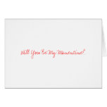 Will You Be My Manentine? Greeting Card