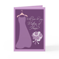 Will you be my Matron of Honor? card