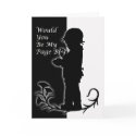 Will you be my pageboy, old time black and white cards by moonlake Will you be my pageboy, old time black and white cards