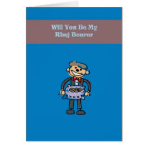 Will You Be My Ring Bearer Card