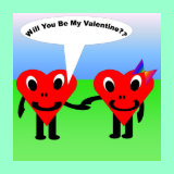 Will you be my valentine?? magnet