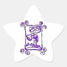 Will you be my Valentine this Valentines Day Star Stickers