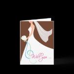 Will You? Cutstom Bridesmaid Card  - Chocolate