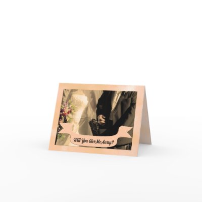 Will You Give me Away? Personalized Greeting Cards
