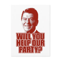 Will You Help Our Party? postcards by AmericanElephant Will You Help Our Party? postcards