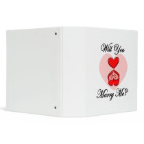 Will you marry me? 3 ring binder