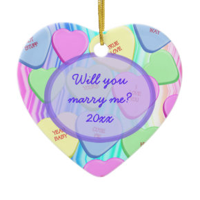 Will You Marry Me Customizable Keepsake Ornament ornament