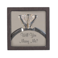 Will You Marry Me Diamond Engagement Ring Box Premium Gift Box