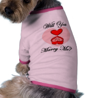Will you marry me? doggie t shirt