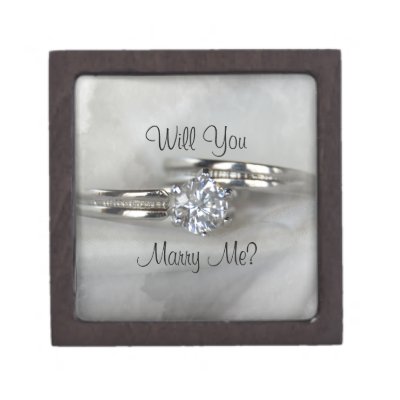 Will You Marry Me Engagement Ring Box Premium Gift Box by loraseverson