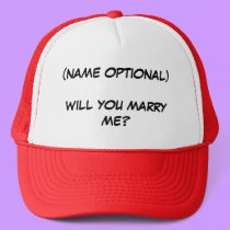 WILL YOU MARRY ME? - hat