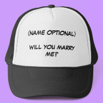WILL YOU MARRY ME? - hat
