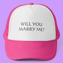 WILL YOU MARRY ME? - hat
