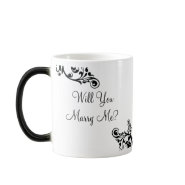 Will You Marry Me? Hidden Message Flourish Mug mug