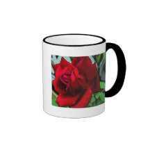 "Will you marry me?" message on red rose Mug