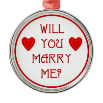 Will you marry me? christmas ornaments
