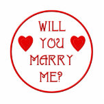 Will you marry me? photo cut outs