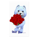 Will You Marry Me Profile Card-See Back business cards by forbes1954 Will You Marry Me Profile Card-See Back business cards