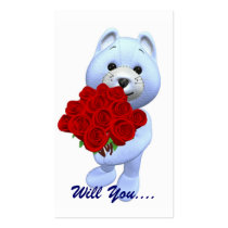 Will You Marry Me Profile Card-See Back business cards by forbes1954 Will You Marry Me Profile Card-See Back business cards