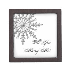 Will You Marry Me Snowflake Engagement Ring Box planetjillgiftbox