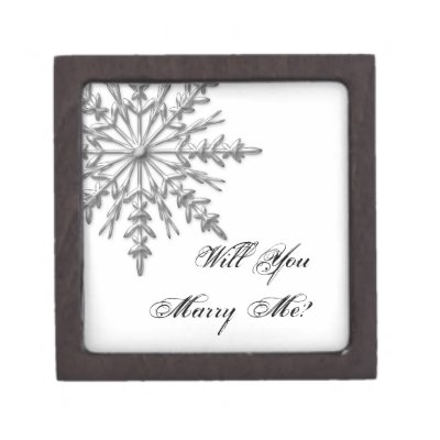Will You Marry Me Snowflake Engagement Ring Box Premium Gift Boxes by 