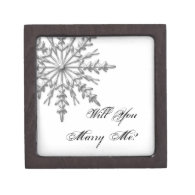 Will You Marry Me Snowflake Engagement Ring Box Premium Gift Boxes