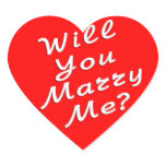 Will You Marry Me? Sticker