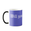 Will you marry me? Unique way to pop the question mugs by greenbaby Will you marry me? Unique way to pop the question mugs