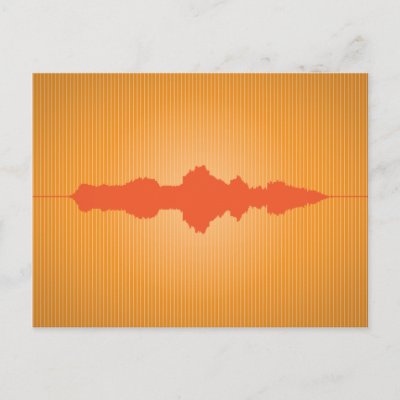 Will You Marry Me Waveform Postcard 2 by Madinagoodway