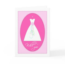 Will You? Wedding Attendant Invitation Card