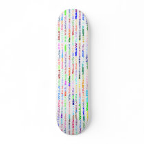 Willa Text Design II Skateboard by SjStevenson Willa Text Design II Skateboard