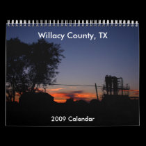 Willacy County, TX, 2009 Calendar