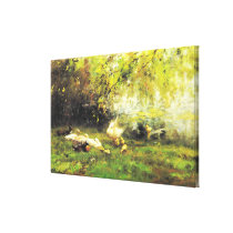 Willem Maris - Duck heaven canvas prints