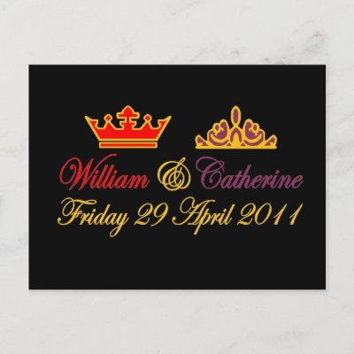 William and Catherine Royal Wedding Post Card